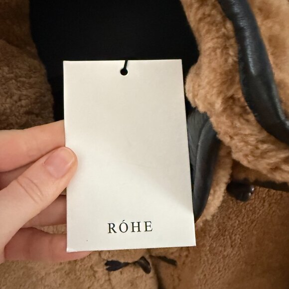 Rohe Brown Shearling Coat, Womens, Size Medium, Brand New - Picture 7 of 11